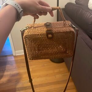 Crossbody Wicker Bag